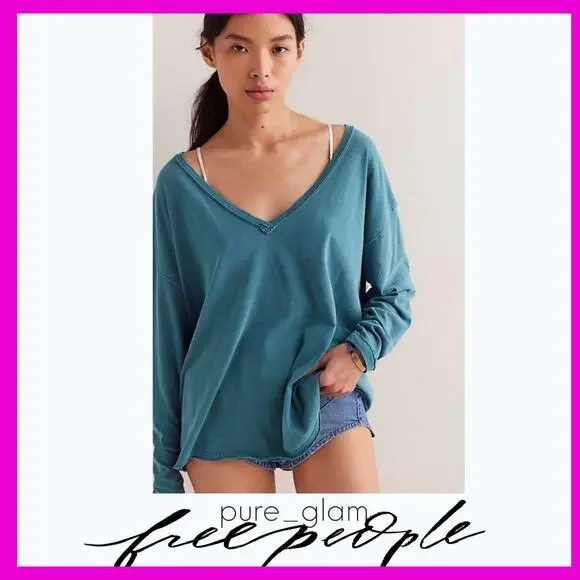 Free People tee relaxed shirt - Picture 1 of 3